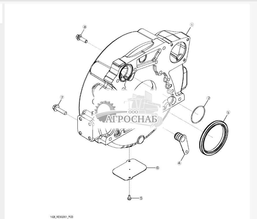 1428 Корпус маховика 